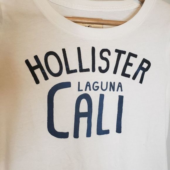 3 for $25 Hollister White Cali Laguna T-shirt Large Small - Picture 3 of 4